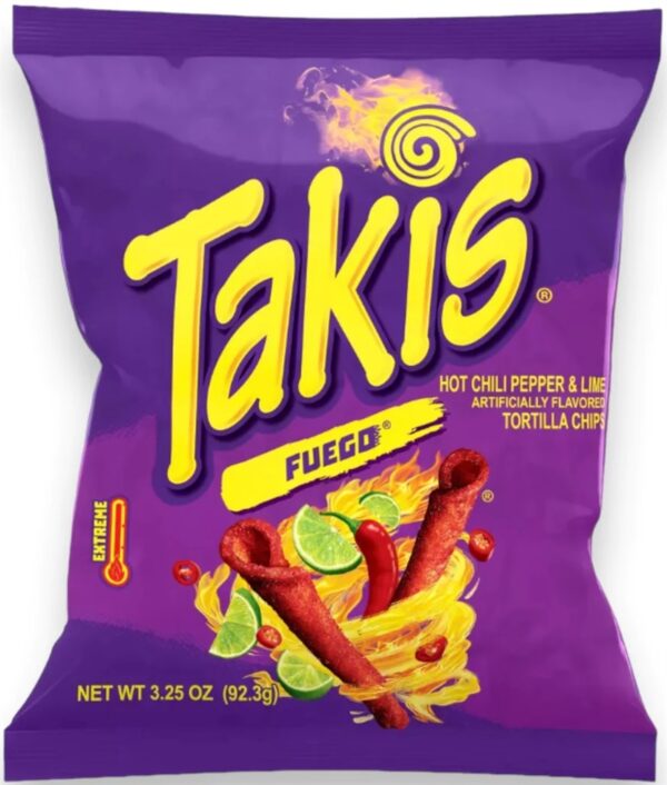 Takis  Fuego / Mais-Snack Picante - 92.3g - ohne Landessprache Sticker